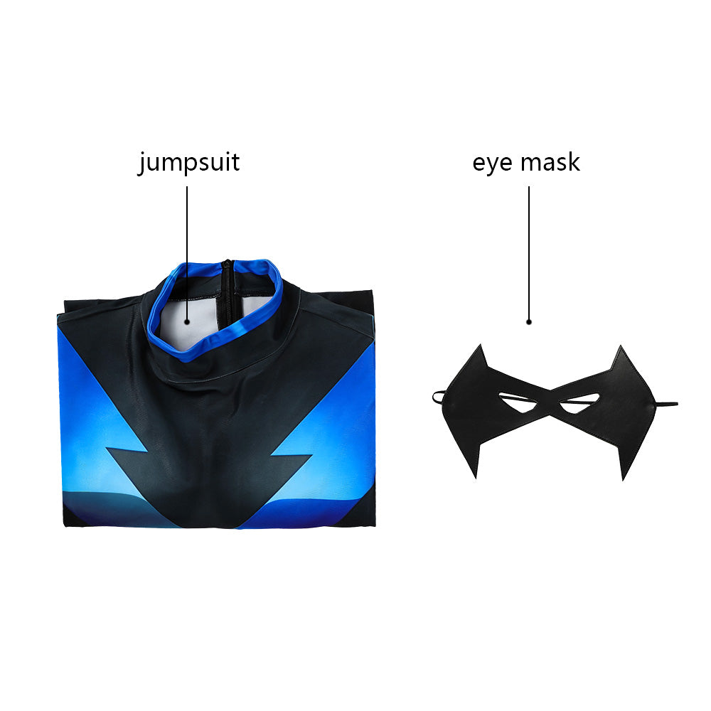 Batman: Under the Red Hood Nightwing Male Jumpsuit Cosplay Costumes