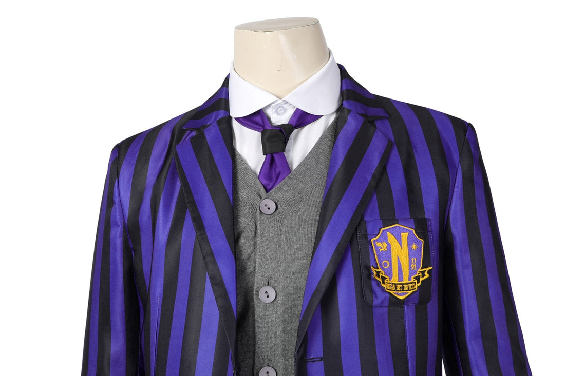 Wednesday 2 The Addams Family Eugene Otinger Nevermore Academy Uniform Cosplay Costumes