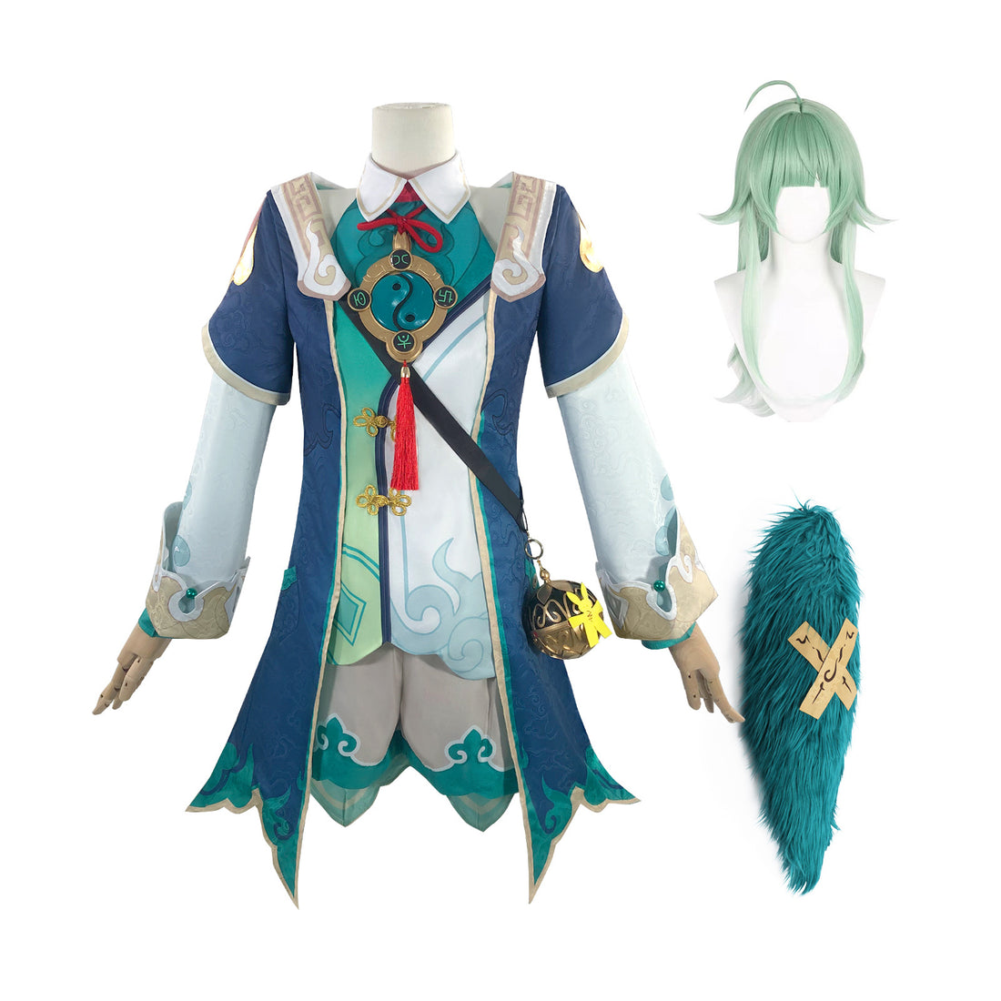 Game Honkai: Star Rail Huohuo Fullset with Tail Cosplay Costumes