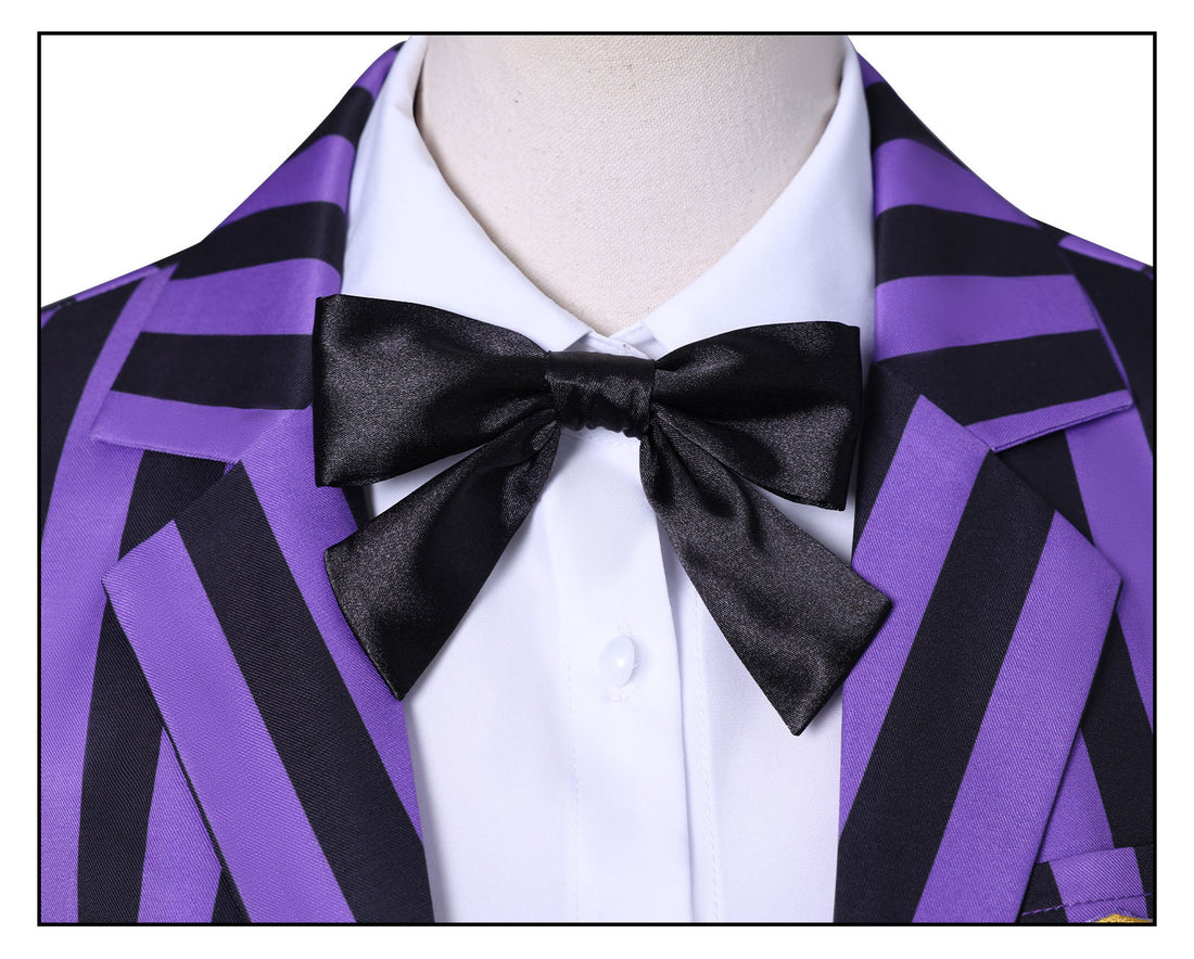 Wednesday 2 Addams Nevermore Academy Purple Short Uniform Adult Kids Costumes