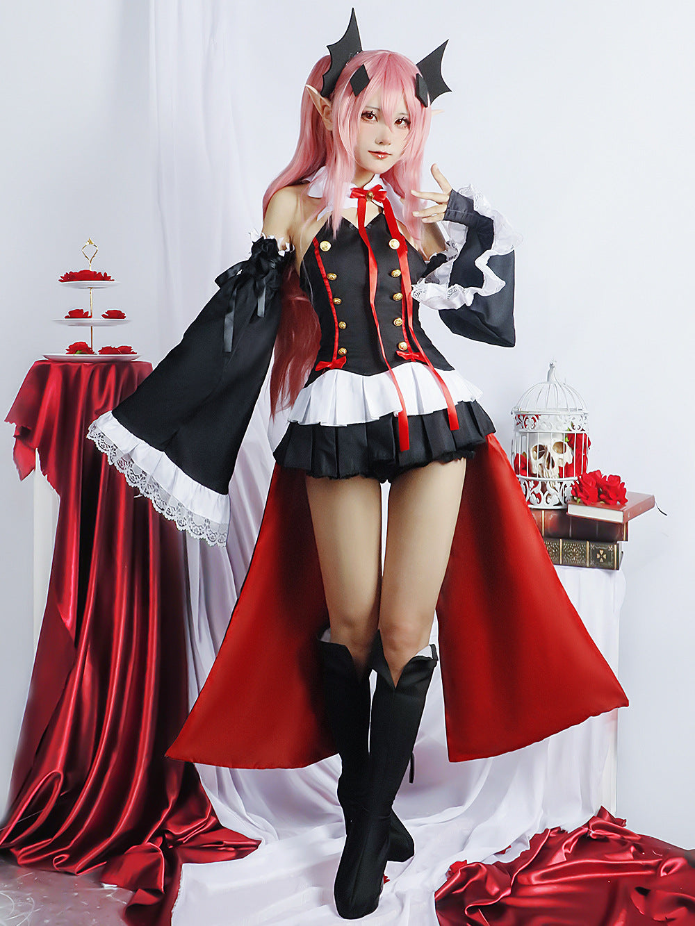 seraph of the end krul tepes female adult cosplay costume