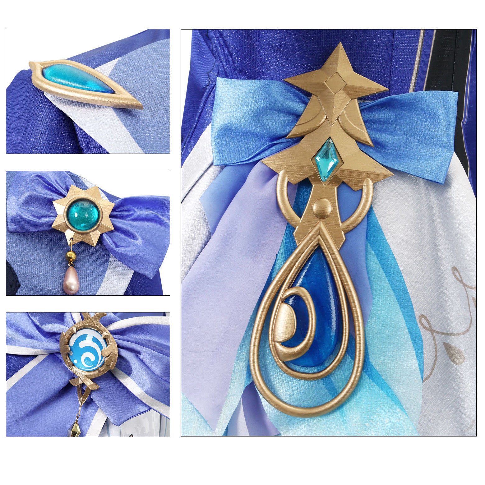 Genshin Impact Focalors Furina de Fontaine High Level Cosplay Costumes