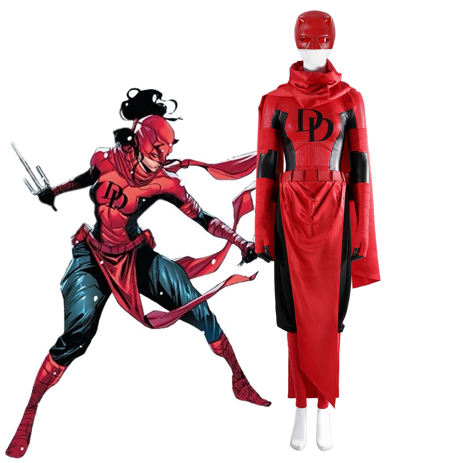 Daredevil Elektra Natchios Top Level Female Cosplay Costumes