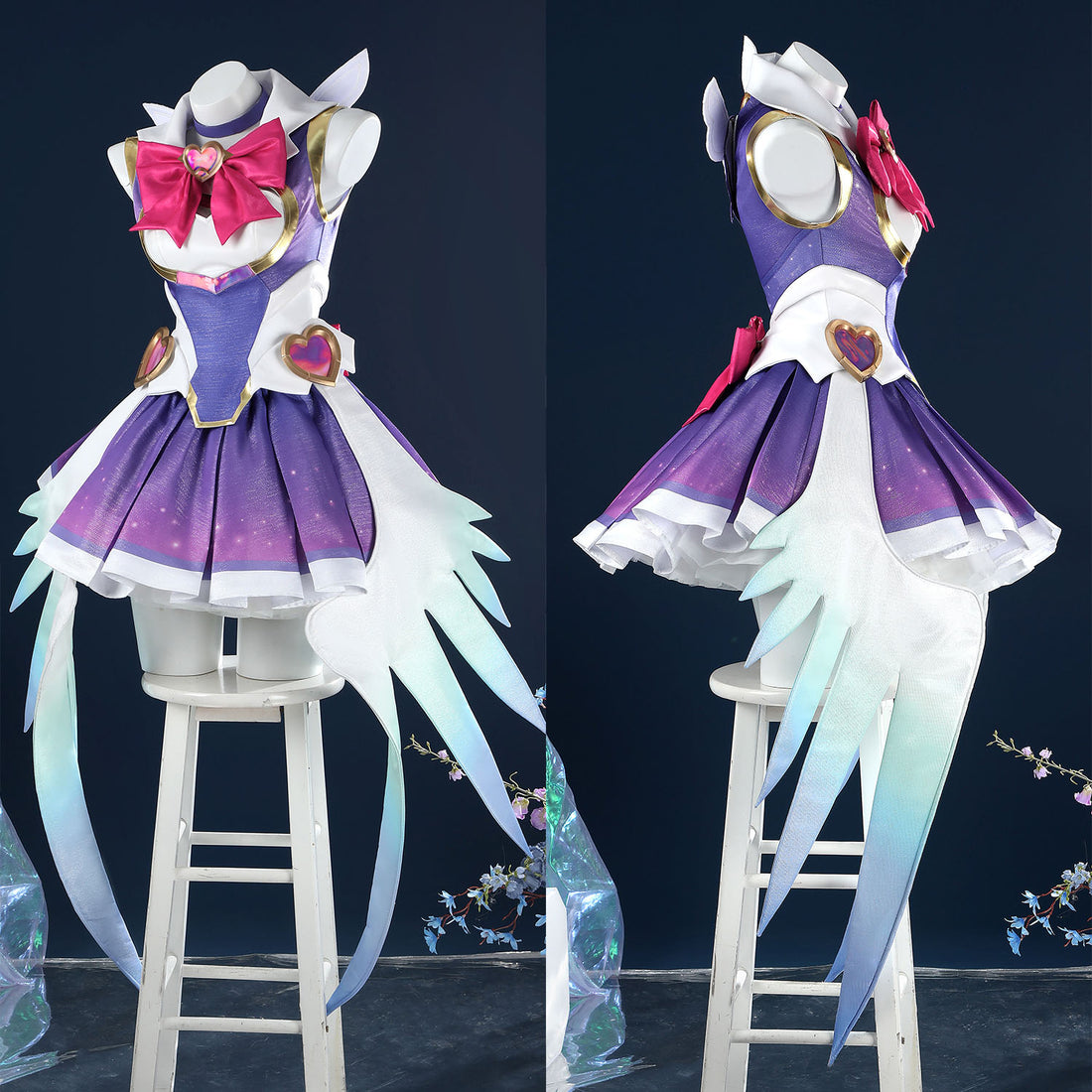 Overwatch 2 Magical Girl Kiriko Dress Full Set Cosplay Costumes