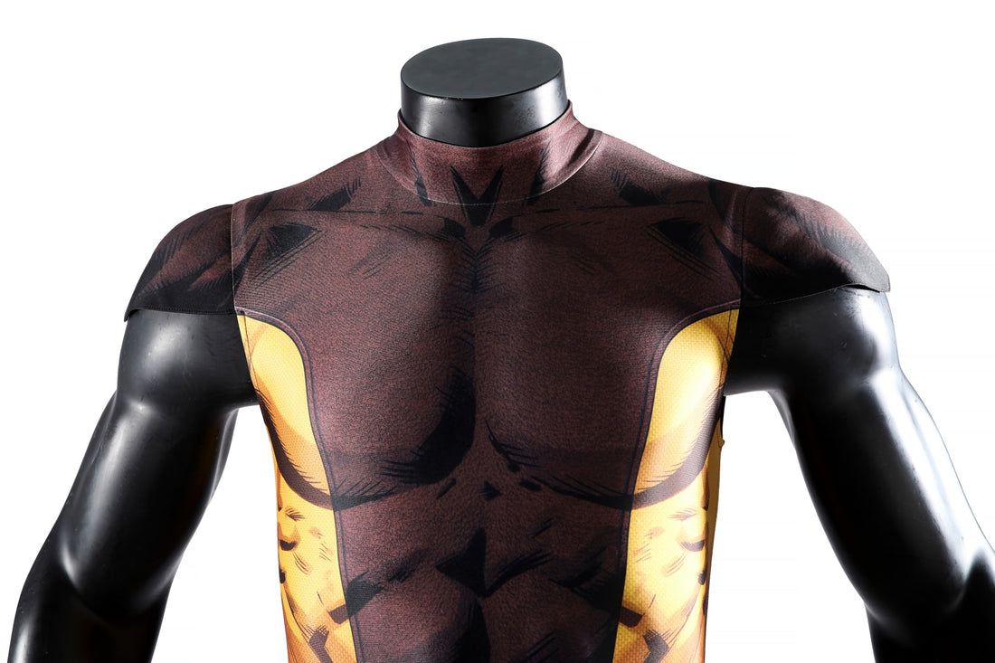 X-Men '97 Wolverine The Brown Suit Jumpsuit Helmet Cosplay Costumes
