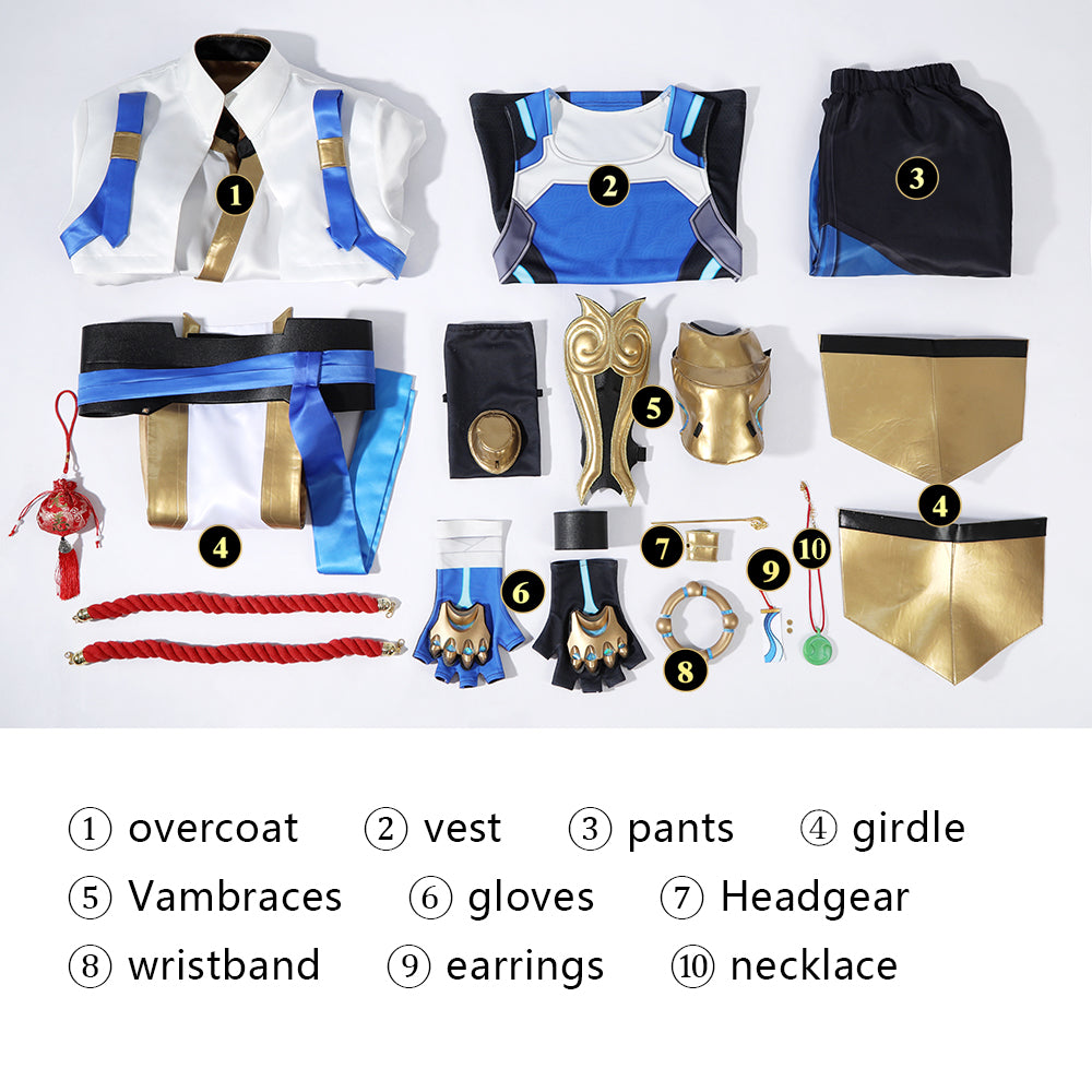 Overwatch 2 OW Wuyang Full Set Male Cosplay Costumes