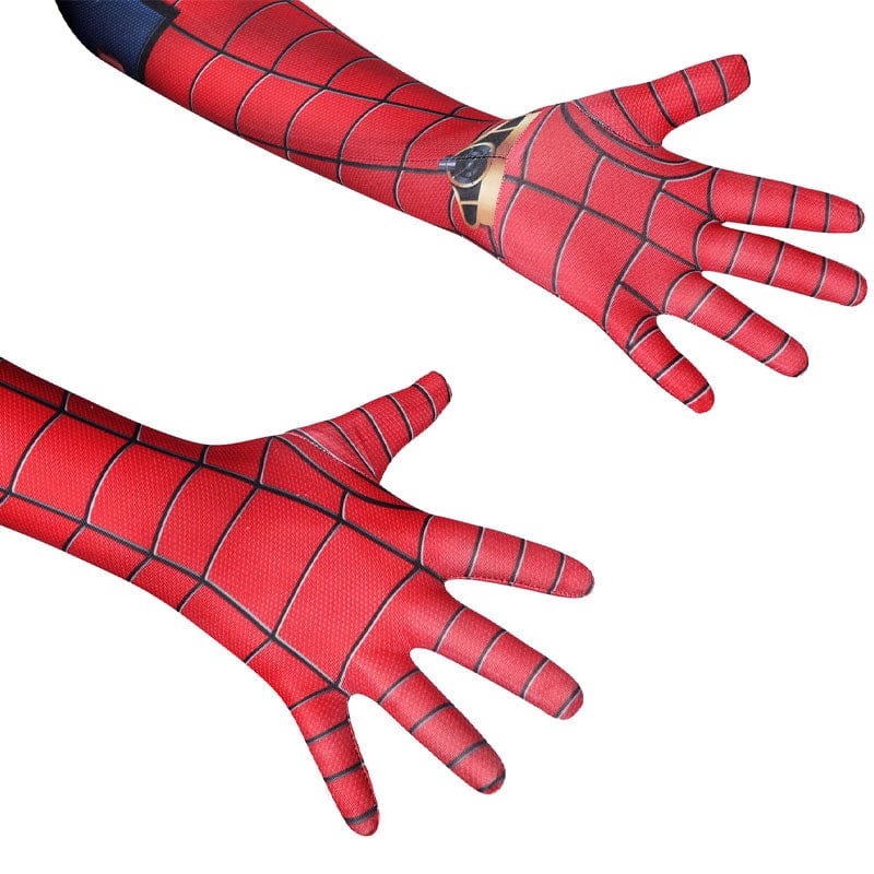 spider man ps5 classic suit damaged children jumpsuit cosplay costumes