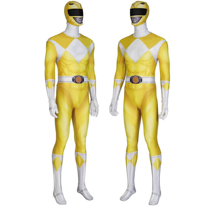 mighty morphin power rangers dime tribe knight boi tiger ranger yellow ranger cosplay costumes